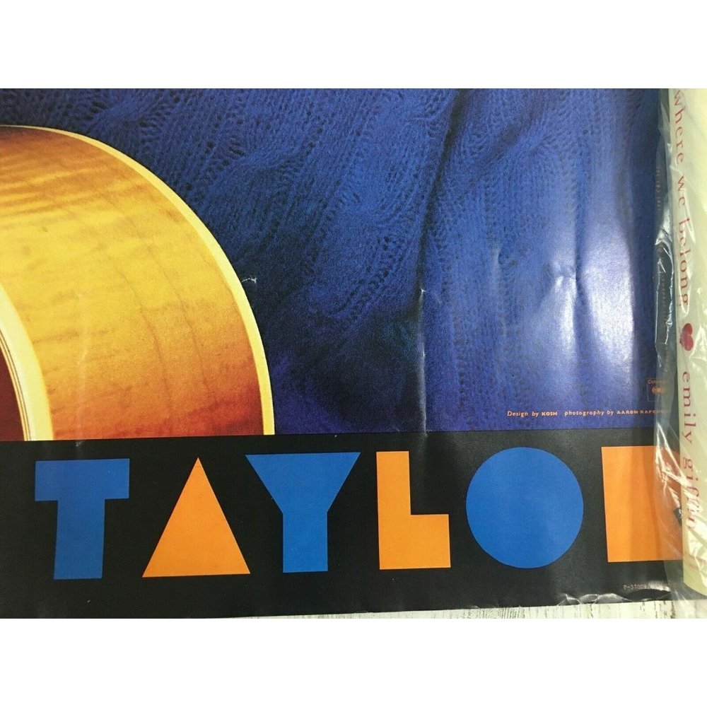 Vtg 1981 James Taylor Record Store Promo Poster Dad Loves His Work - Picture 4 of 12